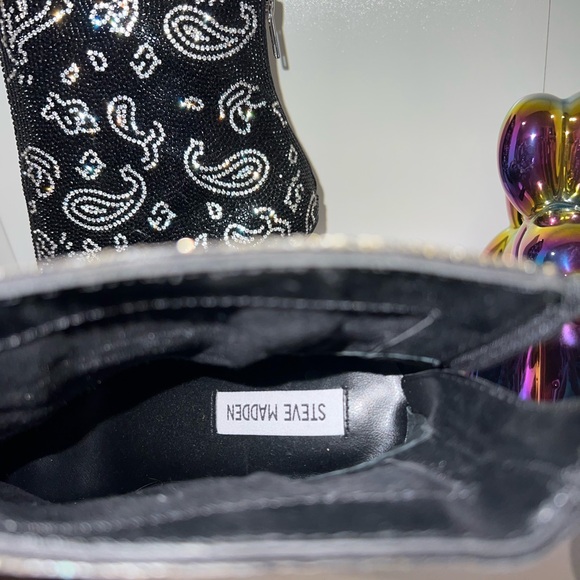 Steve Madden Embellished Paisley Print Booties - Picture 2 of 6
